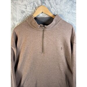 Polo Ralph Lauren Sweater Mens 4XB 1/4 Zip Preppy Casual Logo Mock Neck Stretch